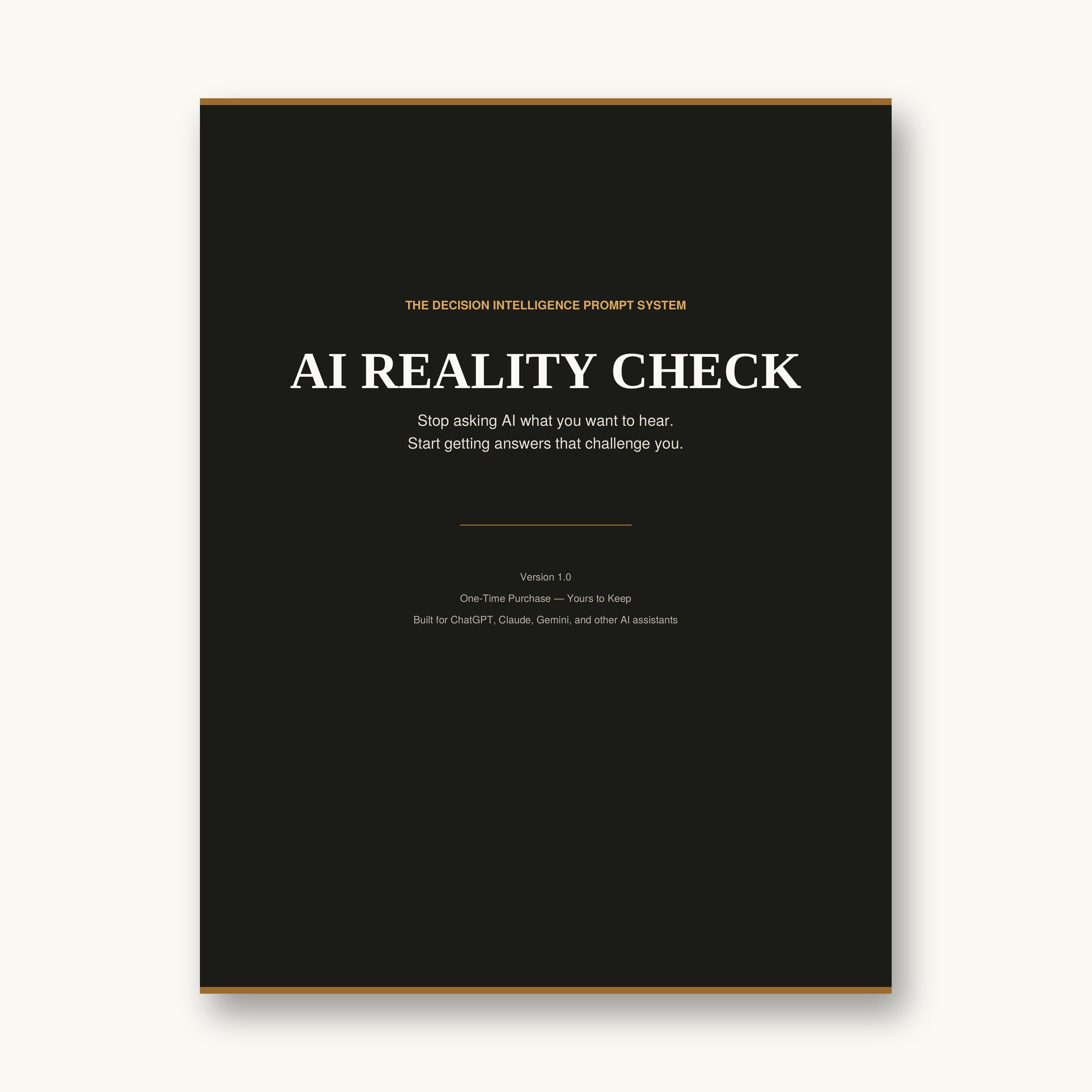 AI Reality Check — Decision Intelligence Prompt System